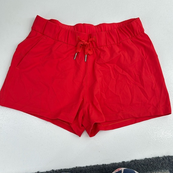 lululemon athletica Shorts Red Lulu Shorts Poshmark